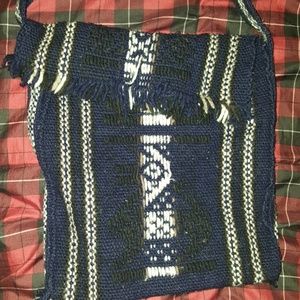 Aztec print hipster bag